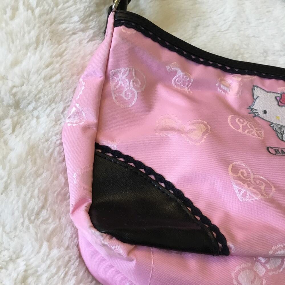 Sanrio Rare Vintage 2004 Hello Kitty Pink Baguette Style Shoulder Bag - Picture 3 of 16